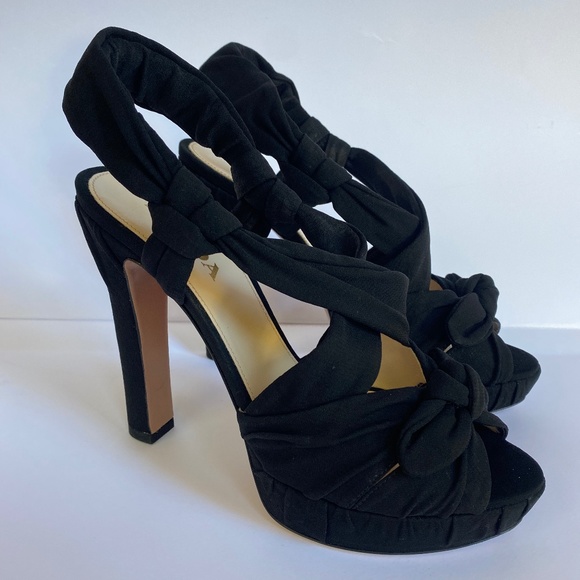 PRADA ORGANZA PLATFORM SHOES - Picture 1 of 14